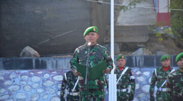 Korem 132/Tadulako Gelar Upacara Mingguan, Teguhkan Disiplin dan Semangat Pengabdian Prajurit